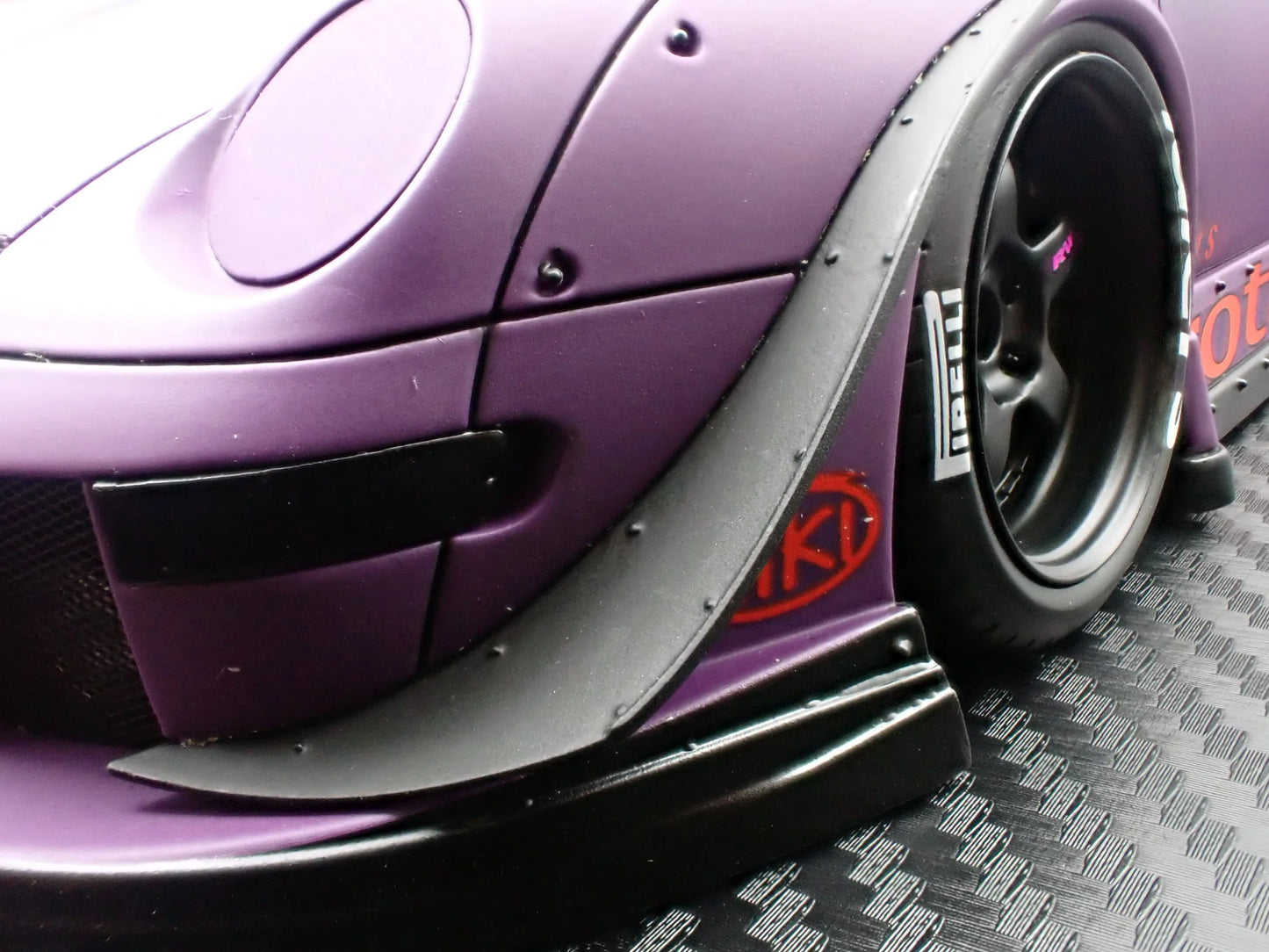 Ignition Model Porsche 993 RWB Widebody "Rotana" Matte Purple 1:18