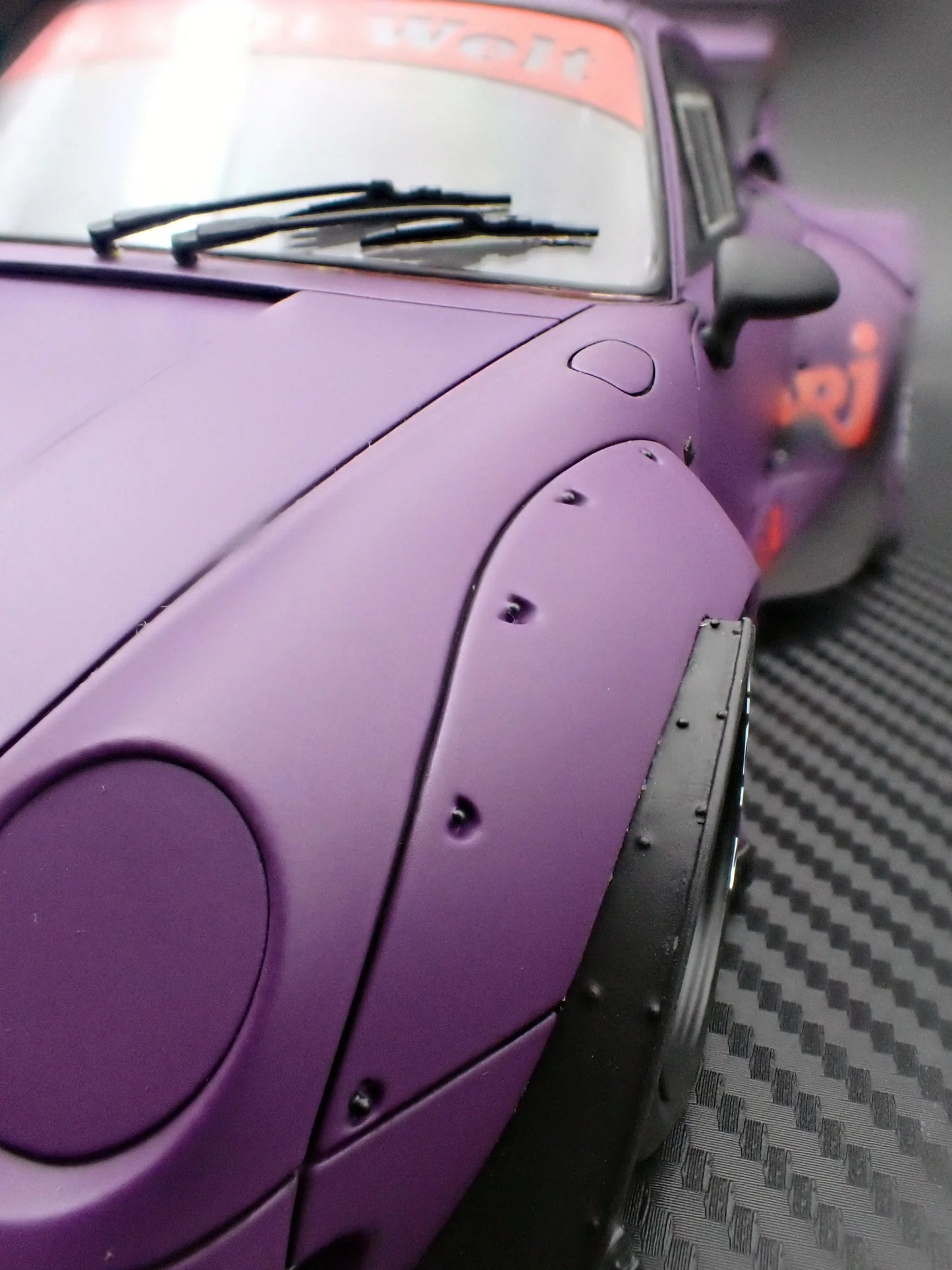 Ignition Model Porsche 993 RWB Widebody "Rotana" Matte Purple 1:18