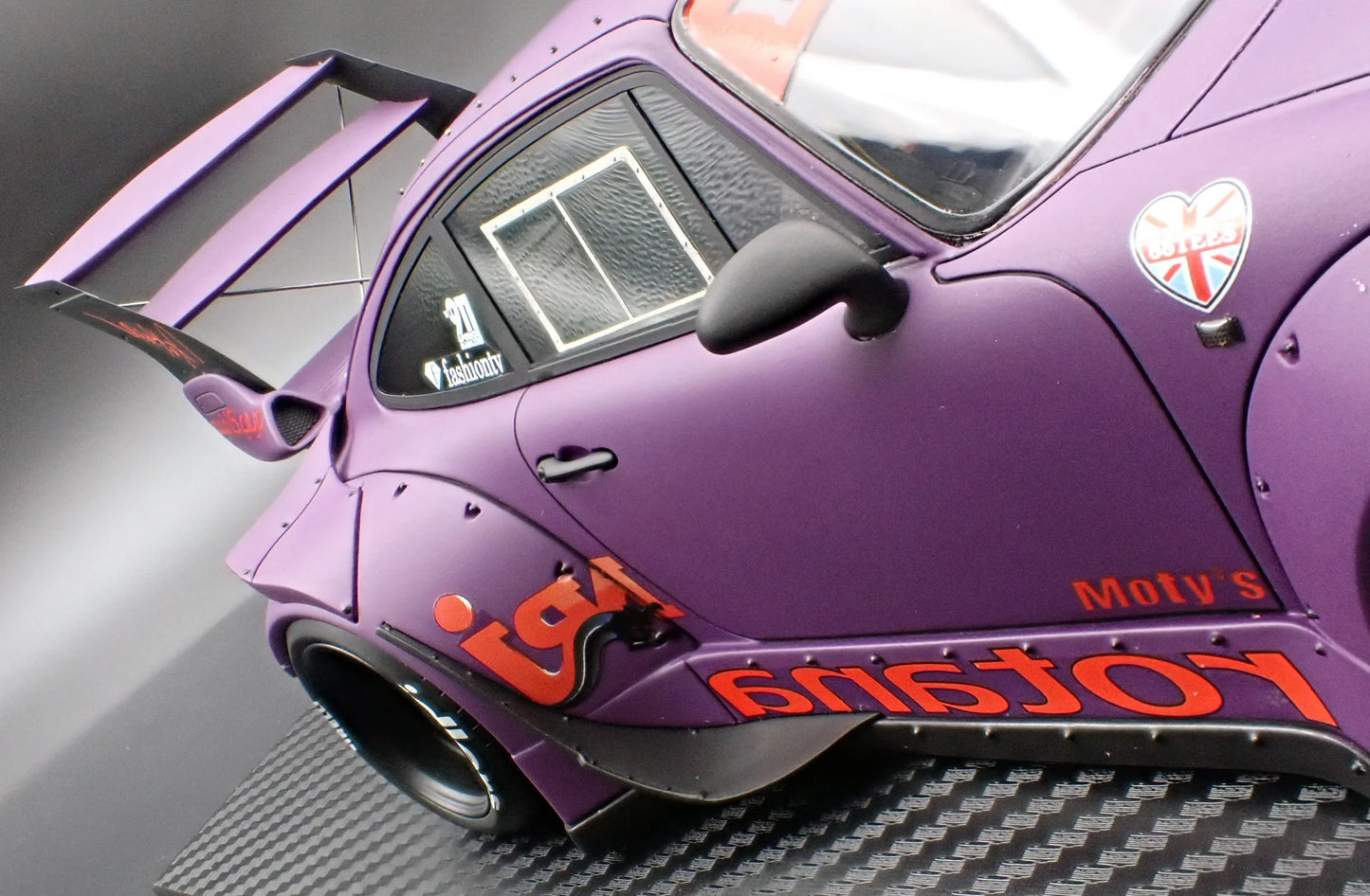 Ignition Model Porsche 993 RWB Widebody "Rotana" Matte Purple 1:18