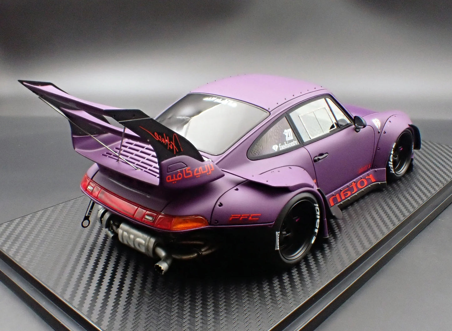 Ignition Model Porsche 993 RWB Widebody "Rotana" Matte Purple 1:18