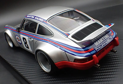 Ignition-Model Porsche 911 F Series Backdate #8 RWB Martini Racing Silver 1:18