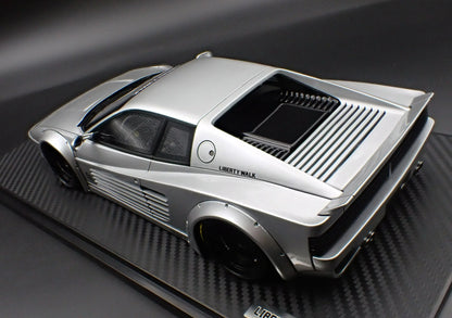 Ignition-Model Ferrari Testarossa 512 LBWK LB-Works Silver 1:18