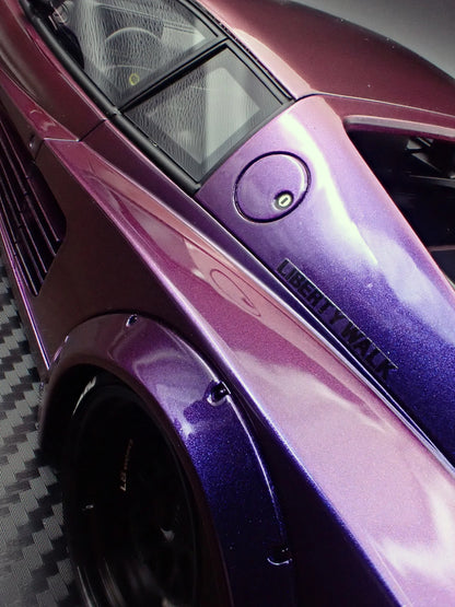 Ignition-Model Ferrari Testarossa 512 LBWK LB-Works Purple Metallic 1:18