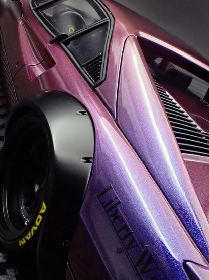 Ignition-Model Ferrari 308 LBWK LB-Works Demo Car Purple Metallic 1:18