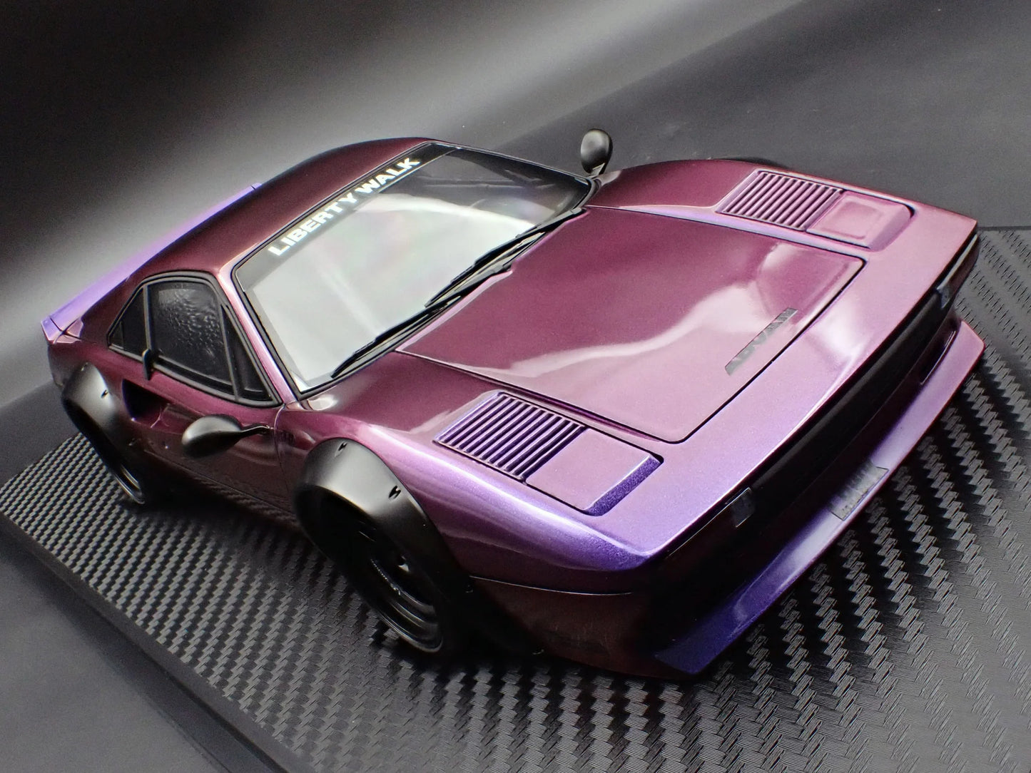 Ignition-Model Ferrari 308 LBWK LB-Works Demo Car Purple Metallic 1:18