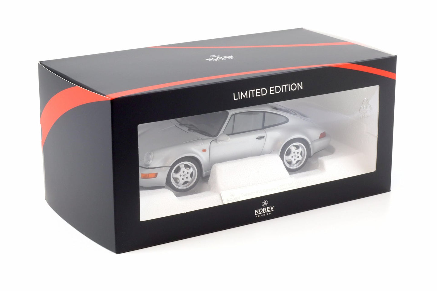 Norev 1993 Porsche 911 964 Carrera 4 WTL 30 Jahre Polar Silver 1:18