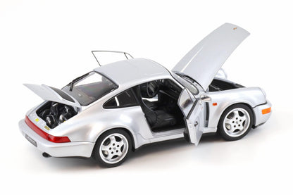 Norev 1993 Porsche 911 964 Carrera 4 WTL 30 Jahre Polar Silver 1:18