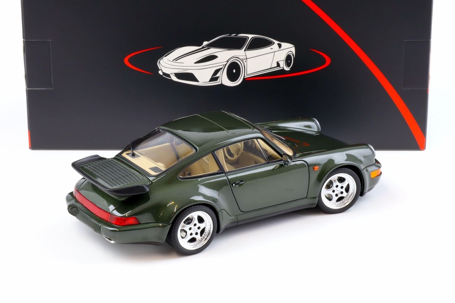 Norev 1993 Porsche 911 964 Turbo 3.6 Coupe Oak Metallic Green 1:18