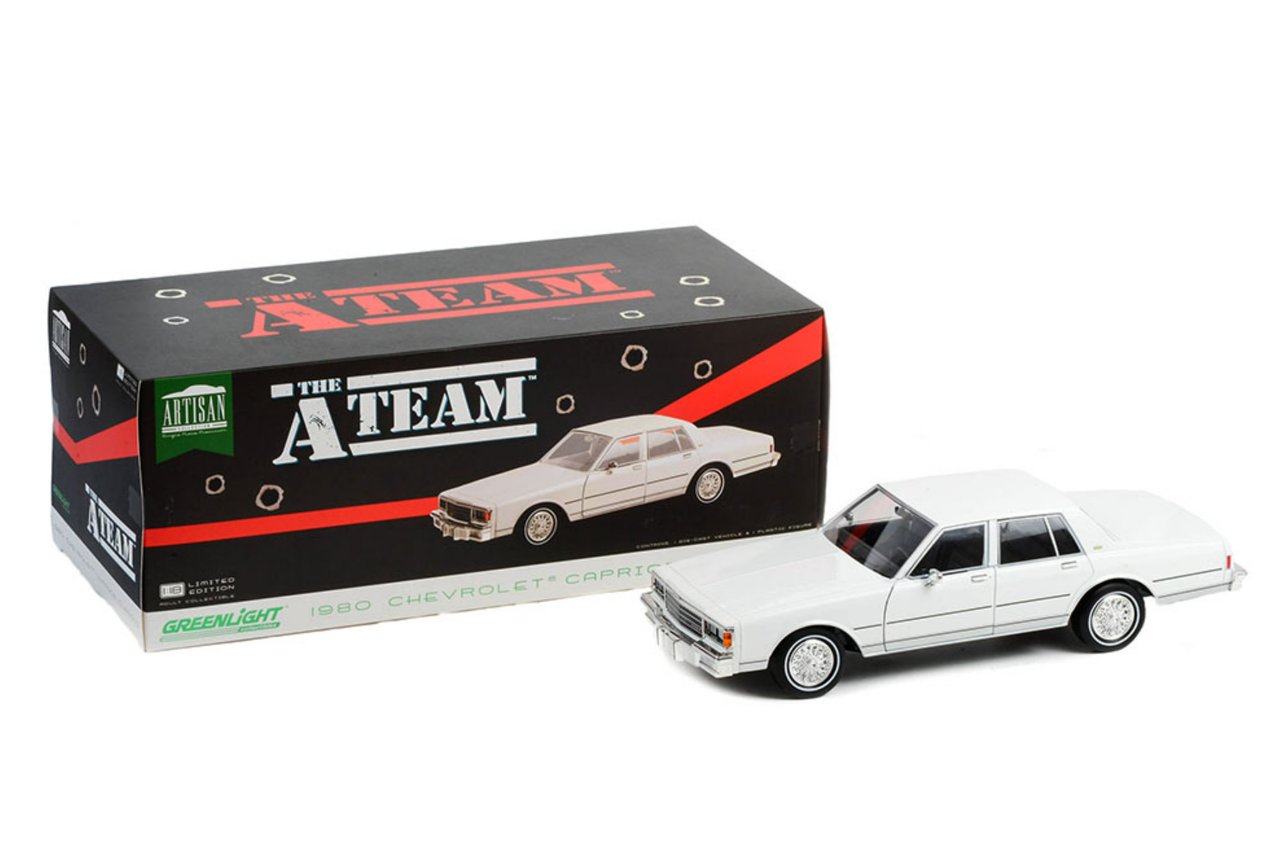 Greenlight 1980 Chevrolet Caprice A-Team Classic White 1:18
