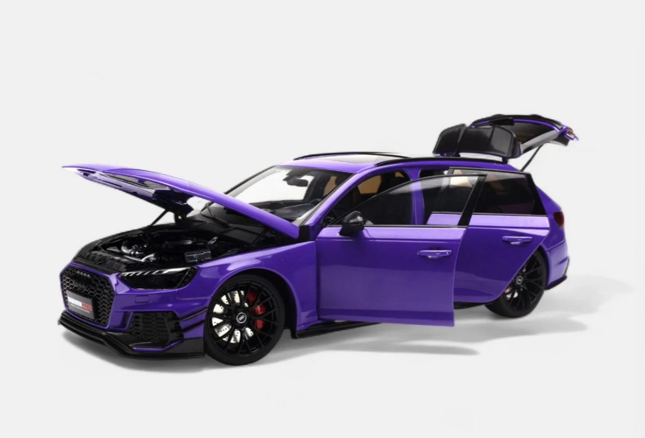 Kengfai KiloWorks 2020 Audi RS4 Avant B9 Darwin Pro Violet Purple Metallic 1:18