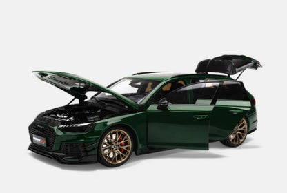 Kengfai KiloWorks 2020 Audi RS4 Avant (B9) Darwin Pro Green Metallic 1:18