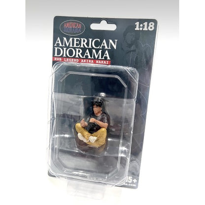 American Diorama - Figures - RWB Legend Akira Nakai-San Sitting Figure 1:18