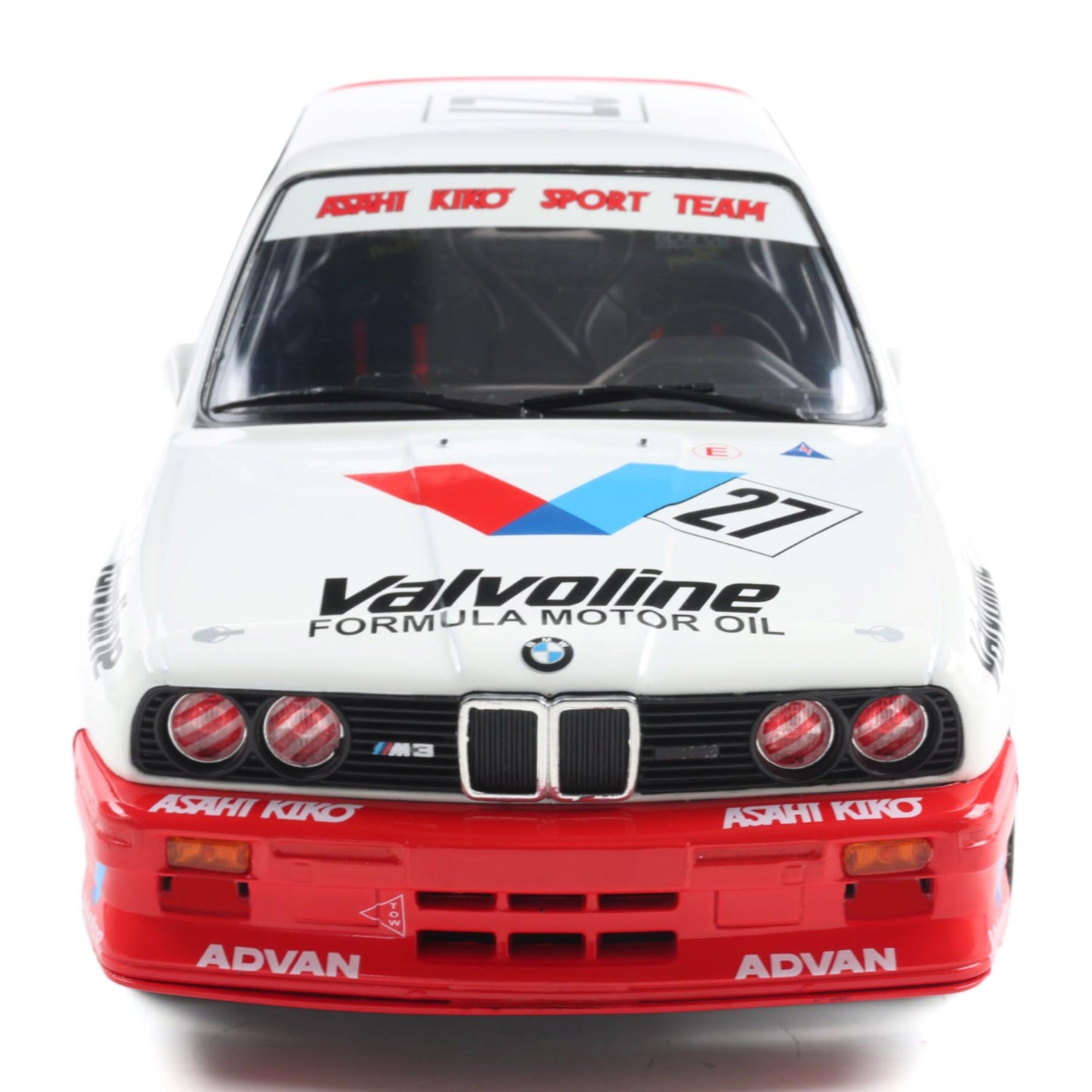 Solido 1986 BMW E30 M3 #27 Kawamoto JTCC Red, White, Blue 1:18