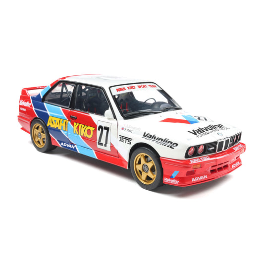 Solido 1986 BMW E30 M3 #27 Kawamoto JTCC Red, White, Blue 1:18