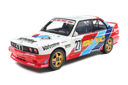 Solido 1986 BMW E30 M3 #27 Kawamoto JTCC Red, White, Blue 1:18