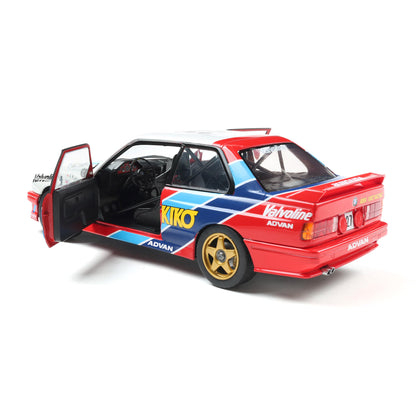 Solido 1986 BMW E30 M3 #27 Kawamoto JTCC Red, White, Blue 1:18