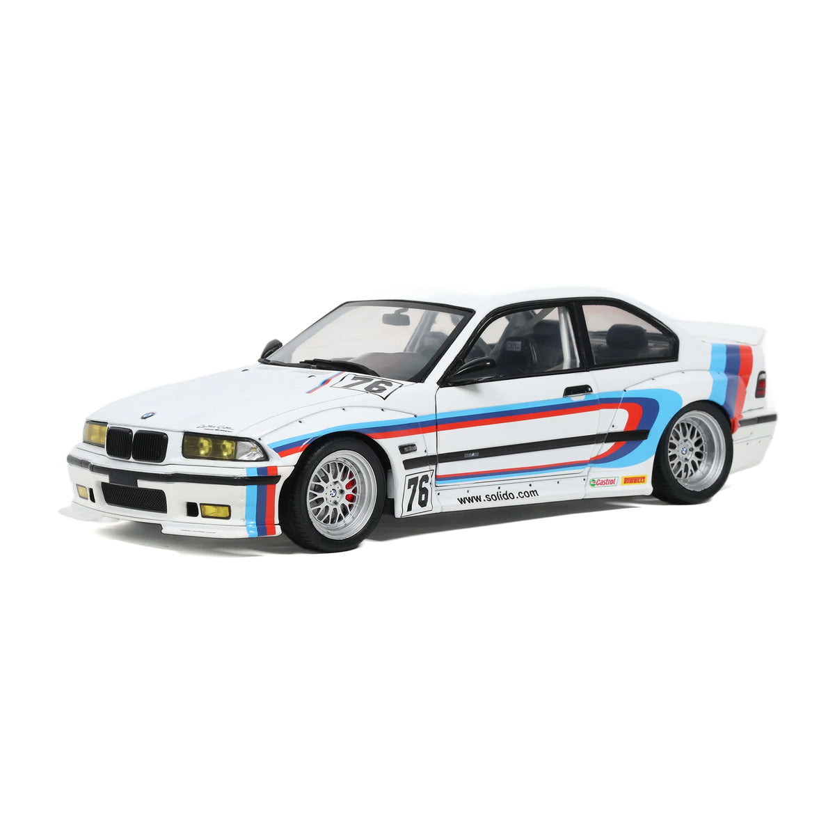 Solido 1990 BMW M3 (E36) Pandem M Livery White 1:18