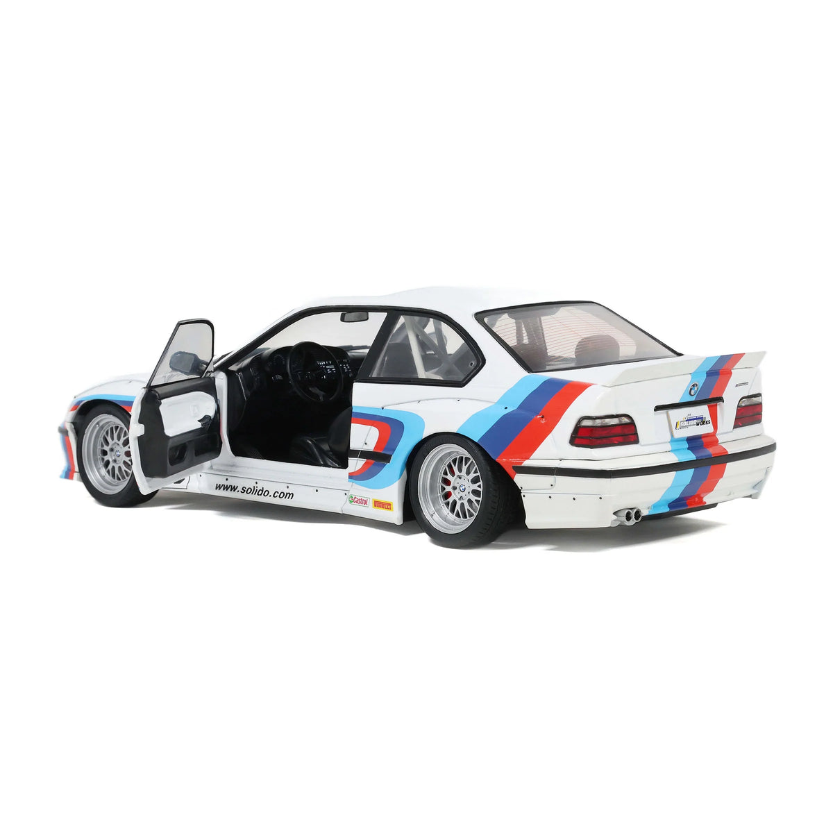 Solido 1990 BMW M3 (E36) Pandem M Livery White 1:18