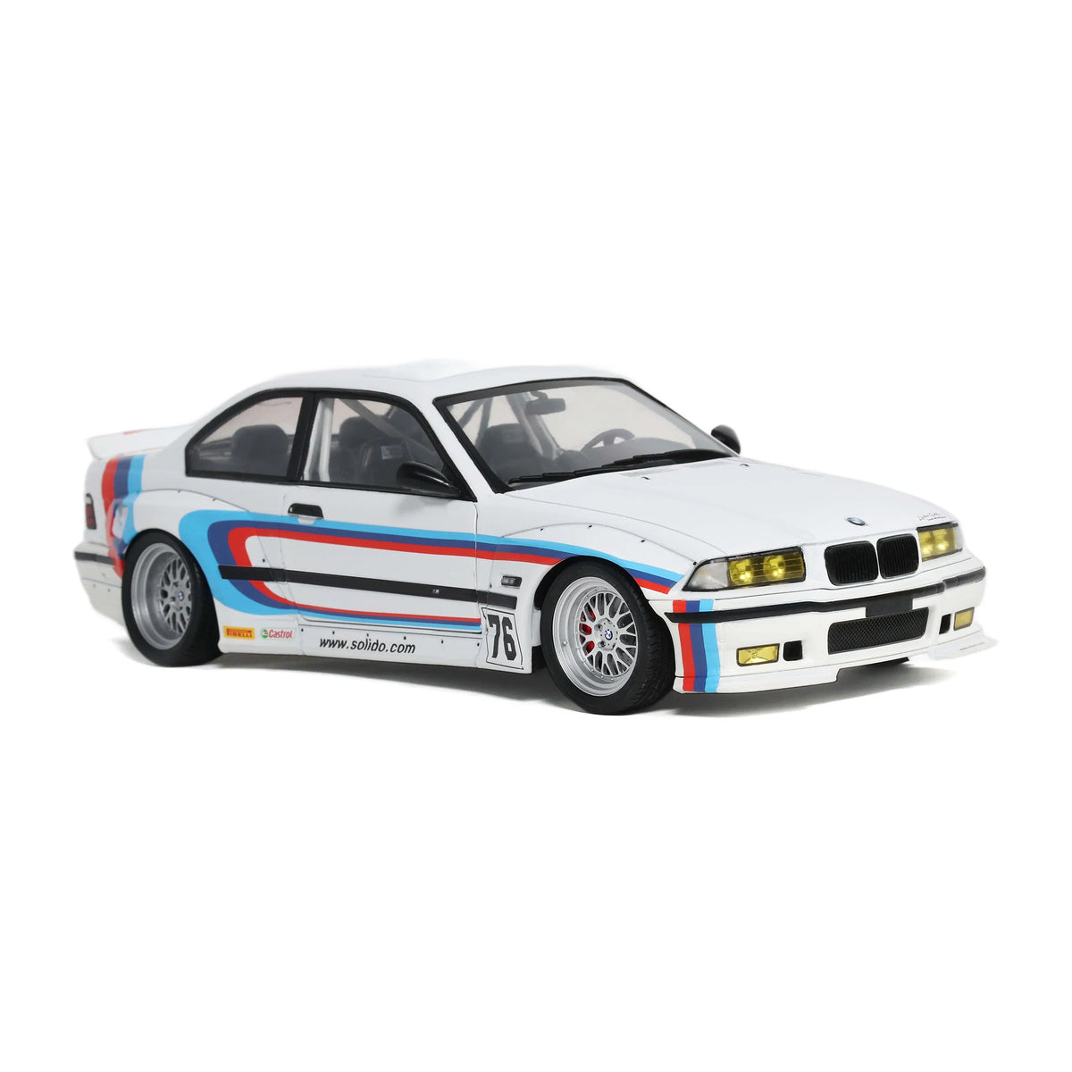 Solido 1990 BMW M3 (E36) Pandem M Livery White 1:18