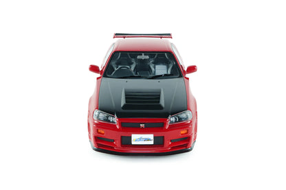 Solido 1999 Nissan Skyline GT-R (BNR34) Nismo Parts Red 1:18