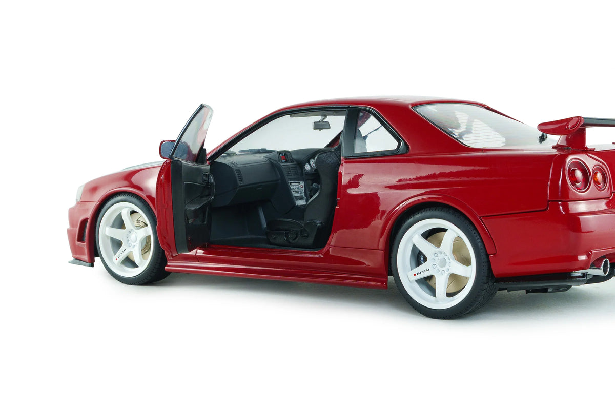 Solido 1999 Nissan Skyline GT-R (BNR34) Nismo Parts Red 1:18