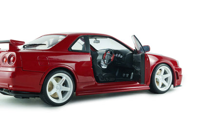 Solido 1999 Nissan Skyline GT-R (BNR34) Nismo Parts Red 1:18