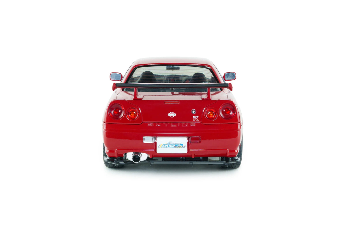 Solido 1999 Nissan Skyline GT-R (BNR34) Nismo Parts Red 1:18