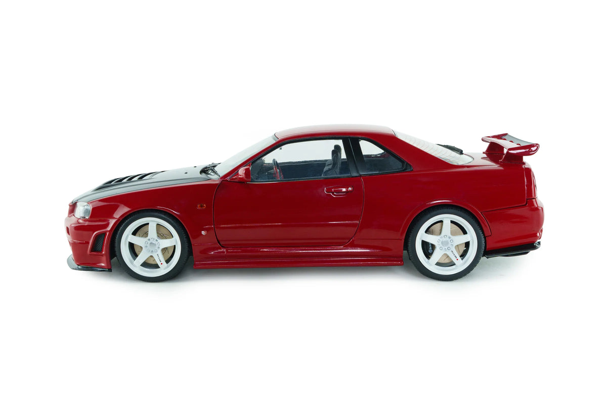 Solido 1999 Nissan Skyline GT-R (BNR34) Nismo Parts Red 1:18