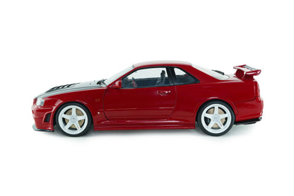 Solido 1999 Nissan Skyline GT-R (BNR34) Nismo Parts Red 1:18
