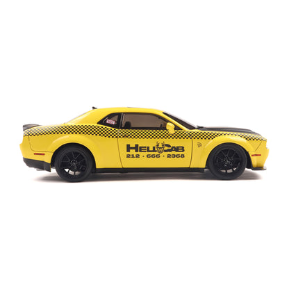 Solido 2023 Dodge Challenger SRT Hellcat Widebody NYC Taxi "Hellcab" Yellow 1:18
