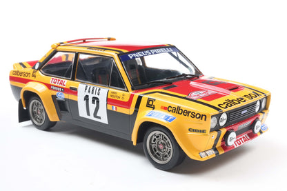 Solido 1980 Fiat 131 Abarth No 12 Rallye Montecarlo 1980 Yellow 1:18
