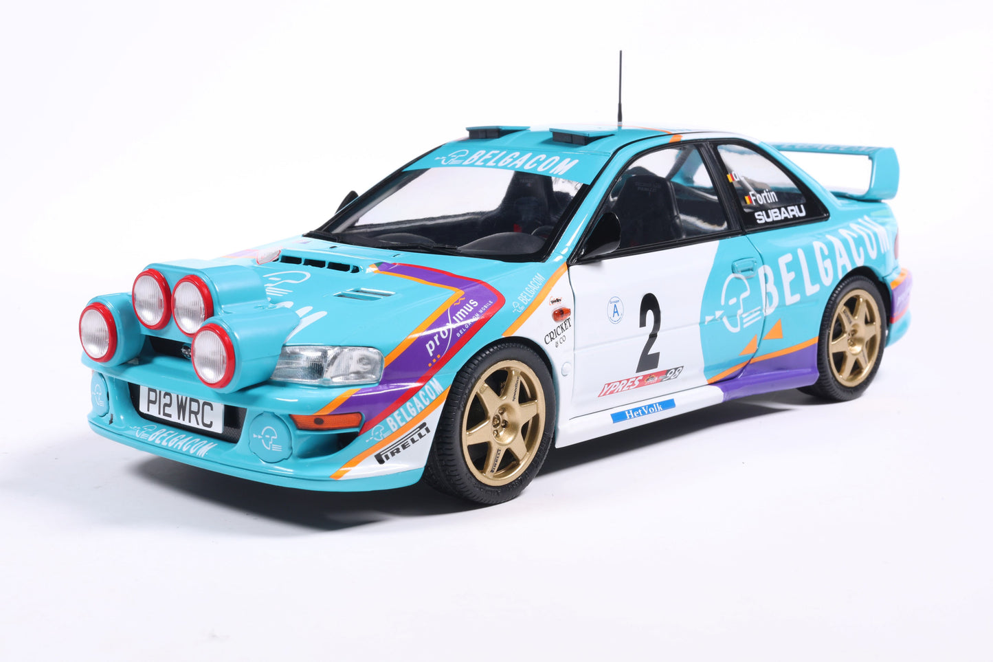 Solido 1998 Subaru Impreza S5 WRC99 #2 Belgium Ypres Westhoek Rally 1:18