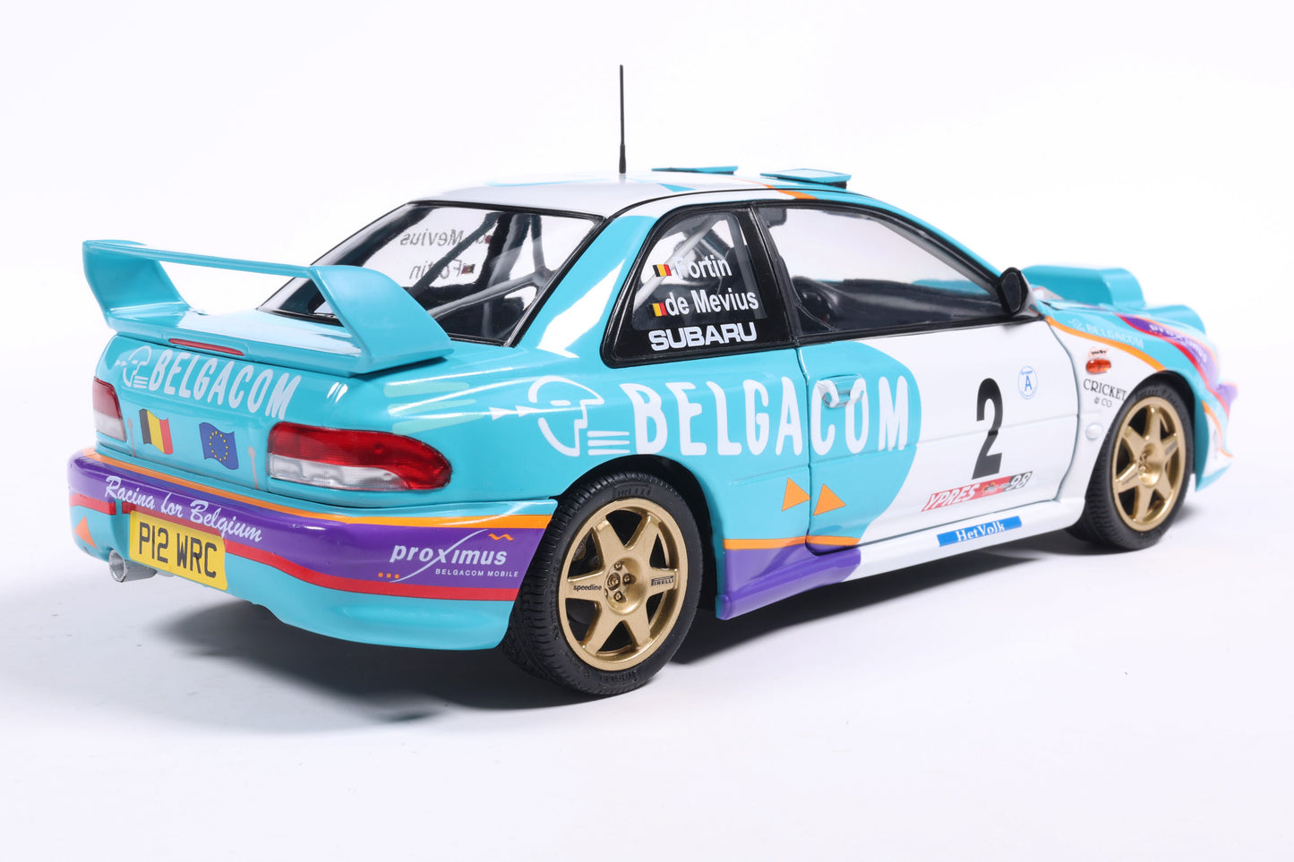 Solido 1998 Subaru Impreza S5 WRC99 #2 Belgium Ypres Westhoek Rally 1:18