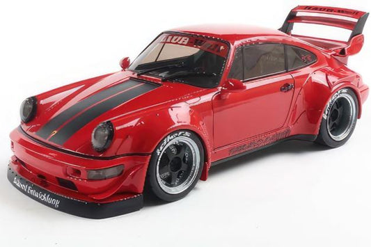 Solido 2024 Porsche 911 964 RWB Taikano Kaishin Red 1:18