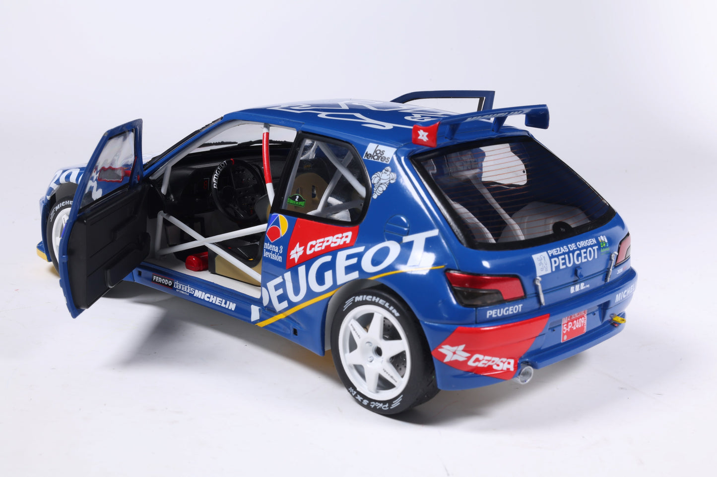 Solido 1:18 Peugeot 306 Maxi #2 Rally De Aviles 1997 Blue 1:18