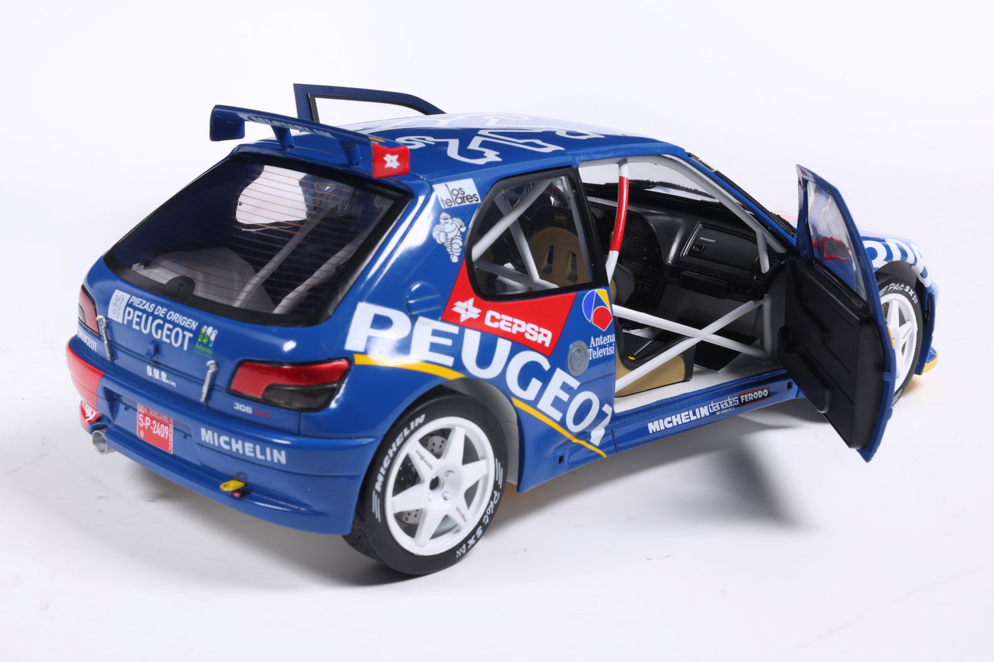 Solido 1:18 Peugeot 306 Maxi #2 Rally De Aviles 1997 Blue 1:18