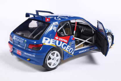 Solido 1:18 Peugeot 306 Maxi #2 Rally De Aviles 1997 Blue 1:18