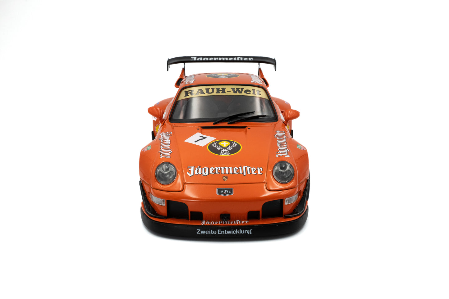 Solido 2020 Porsche 993 RWB Bodykit #7 Jagermeister Orange 1:18