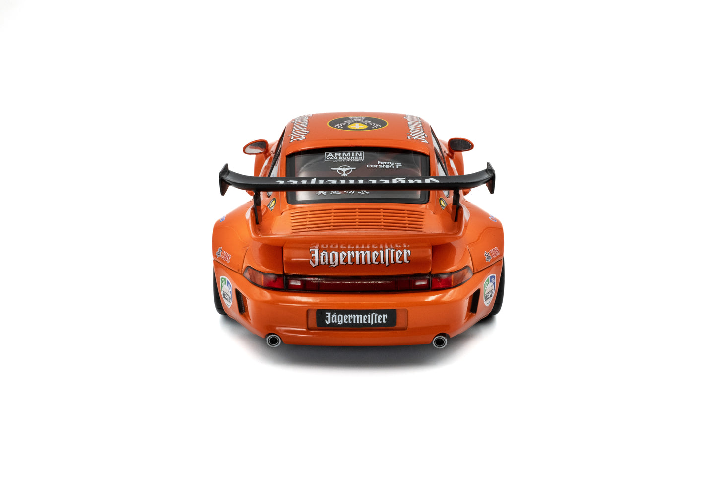 Solido 2020 Porsche 993 RWB Bodykit #7 Jagermeister Orange 1:18