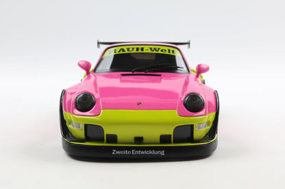 Solido 2024 Porsche 911 993 RWB Bodykit Pink & Yellow 1:18