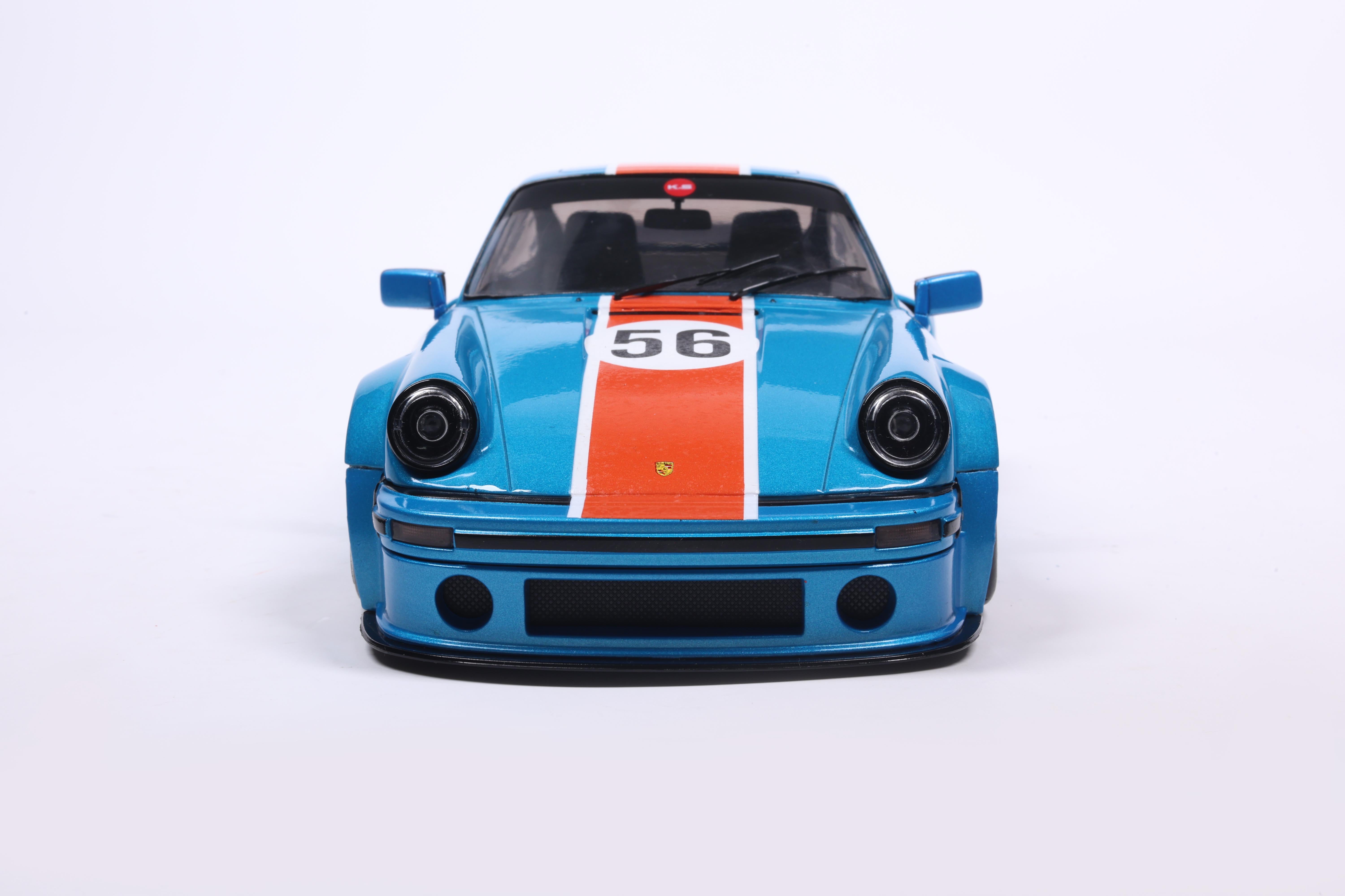 Solido 2026 Porsche 911 KS-R Blue & Orange Khyzyl Saleem 1:18