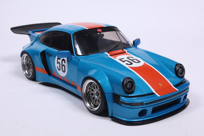 Solido 2026 Porsche 911 KS-R Blue & Orange Khyzyl Saleem 1:18