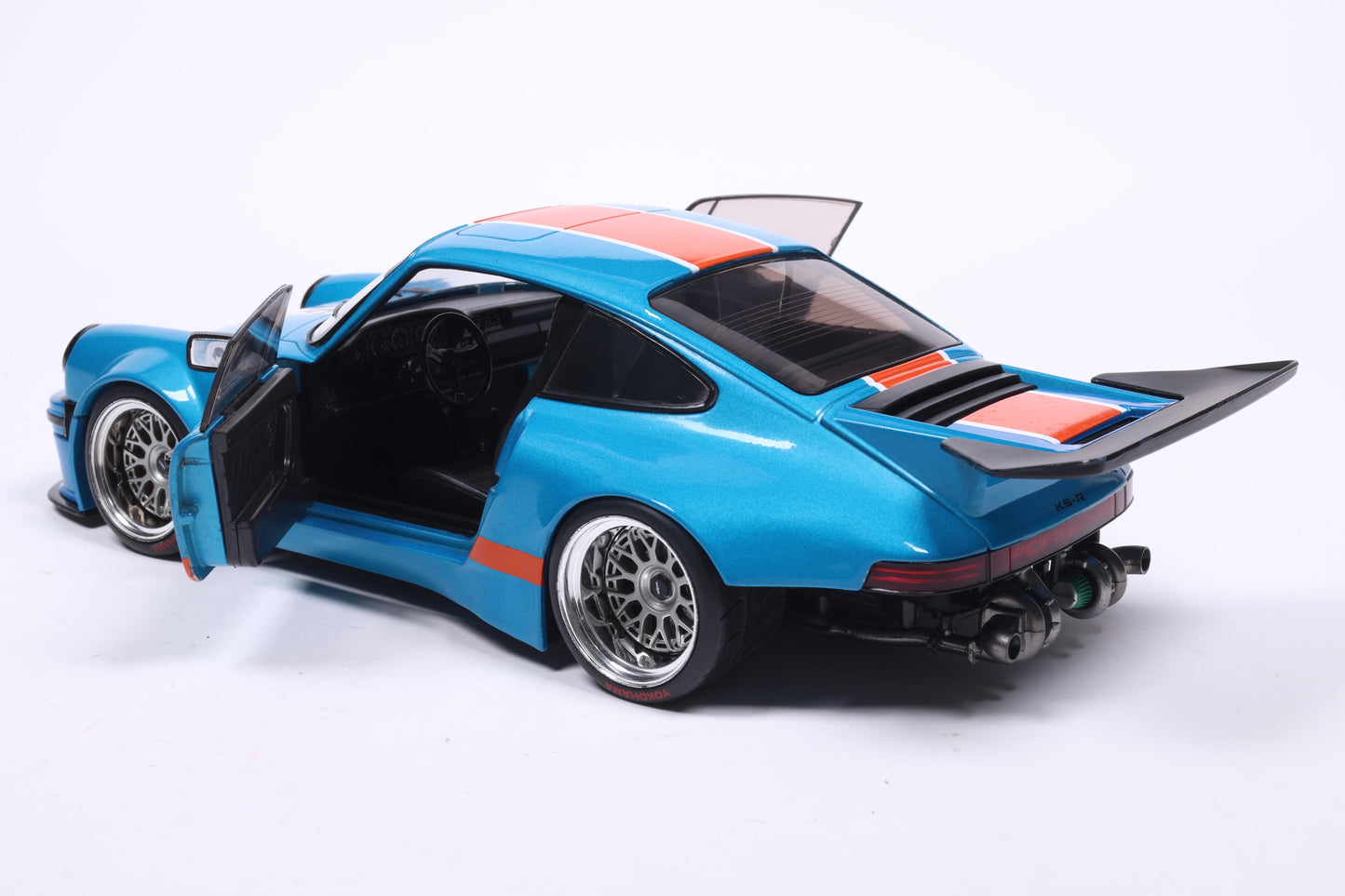 Solido 2026 Porsche 911 KS-R Blue & Orange Khyzyl Saleem 1:18