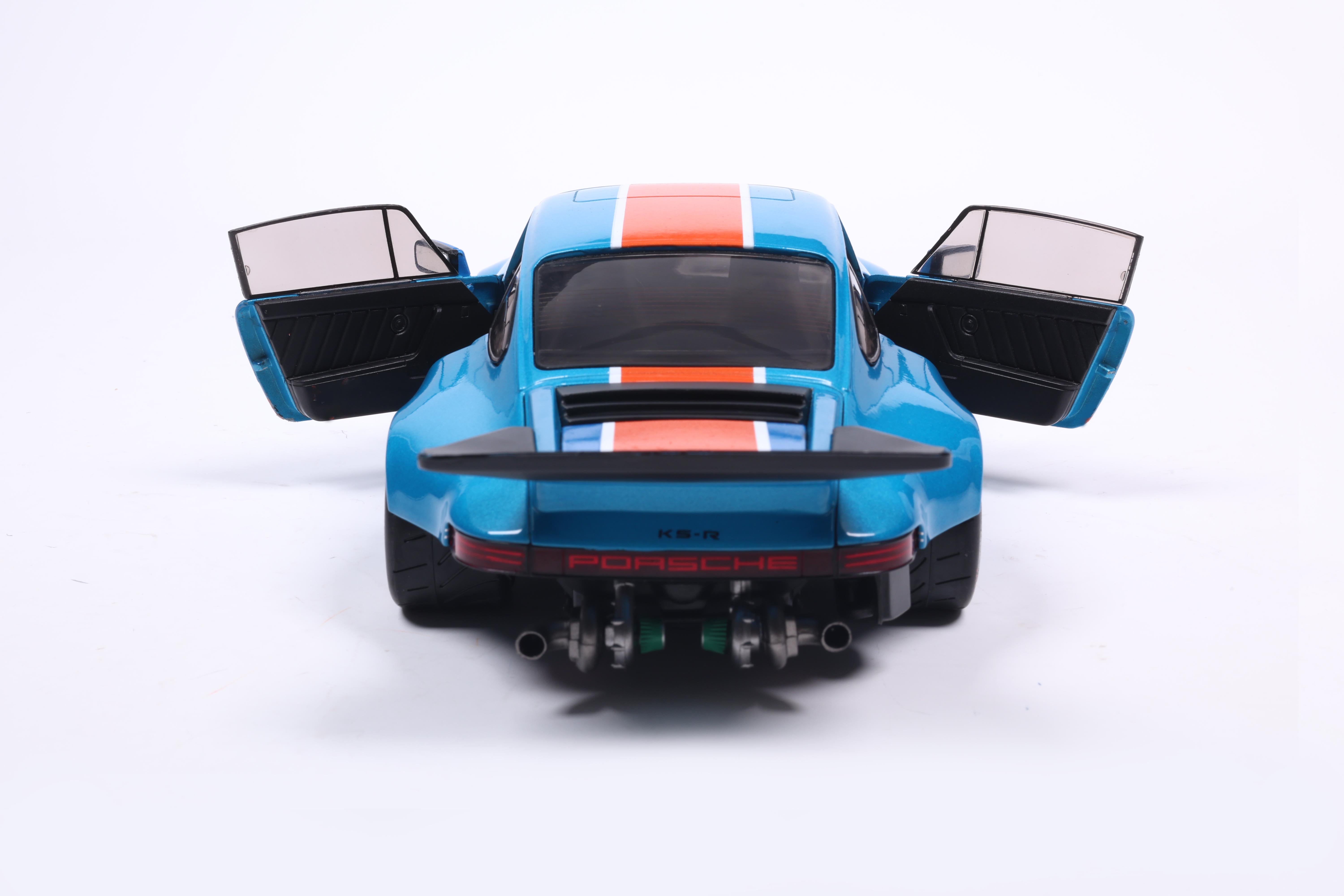 Solido 2026 Porsche 911 KS-R Blue & Orange Khyzyl Saleem 1:18