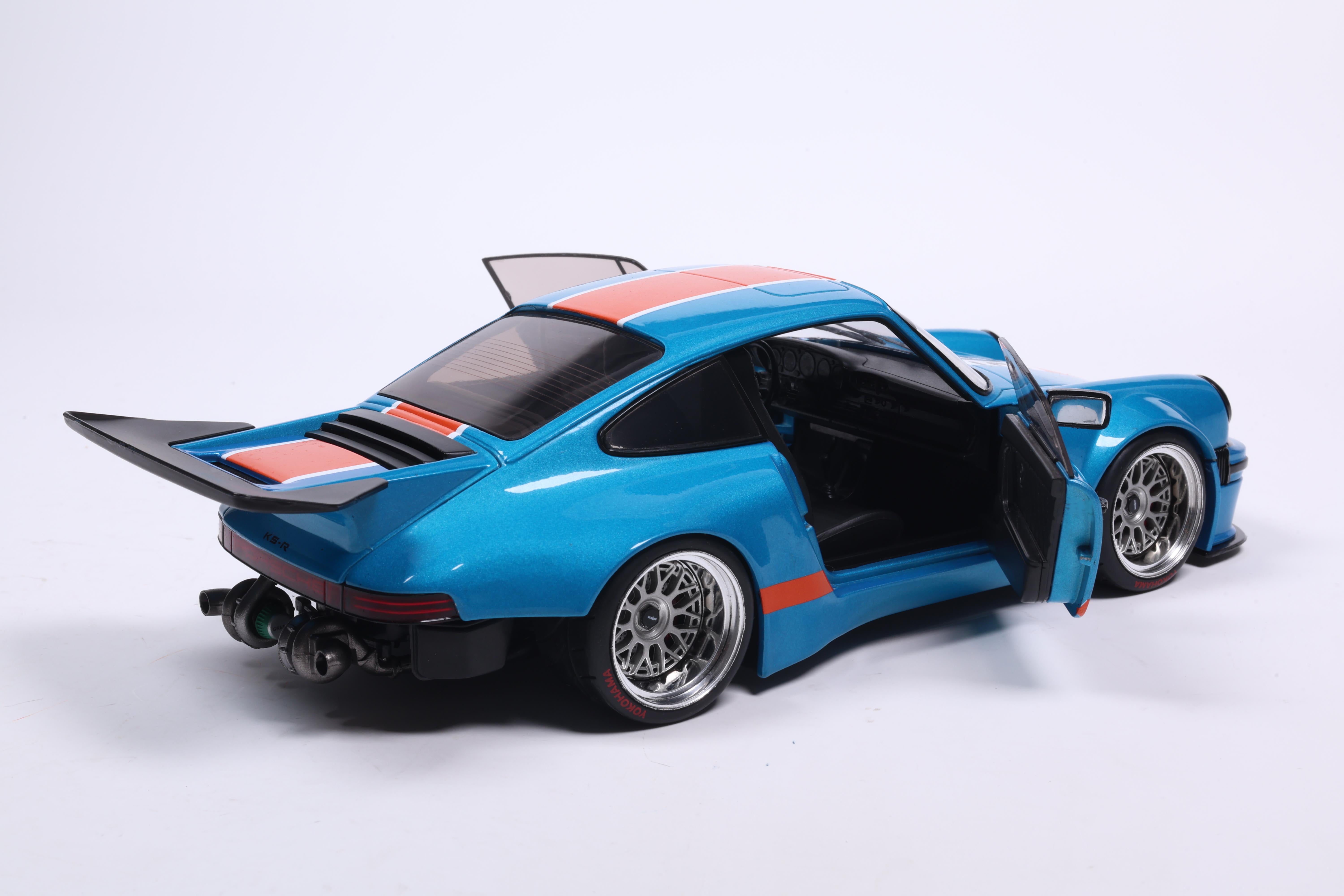 Solido 2026 Porsche 911 KS-R Blue & Orange Khyzyl Saleem 1:18