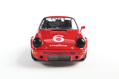 Solido 1974 Porsche 911 RS 3.0L #6 IROC Daytona Red Foyt 1:18