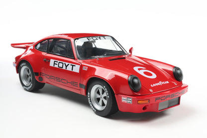 Solido 1974 Porsche 911 RS 3.0L #6 IROC Daytona Red Foyt 1:18