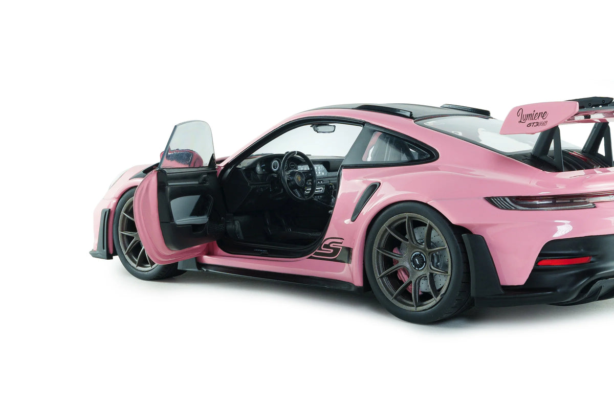 Solido 2024 Porsche 911 992 GT3 RS Weissach Pack Pink w/ Grey Wheels 1:18