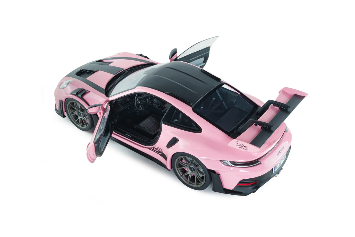 Solido 2024 Porsche 911 992 GT3 RS Weissach Pack Pink w/ Grey Wheels 1:18