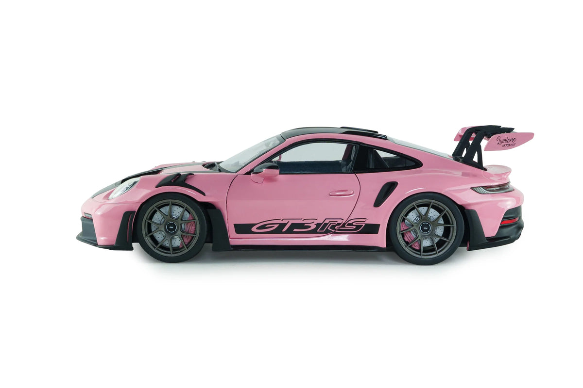 Solido 2024 Porsche 911 992 GT3 RS Weissach Pack Pink w/ Grey Wheels 1:18
